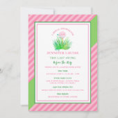 GOLFTHEMIERTES BRAUTPARTY EINLADUNG (Vorderseite)