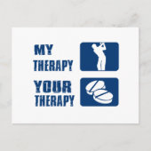 Golftherapie Postkarte (Vorderseite)