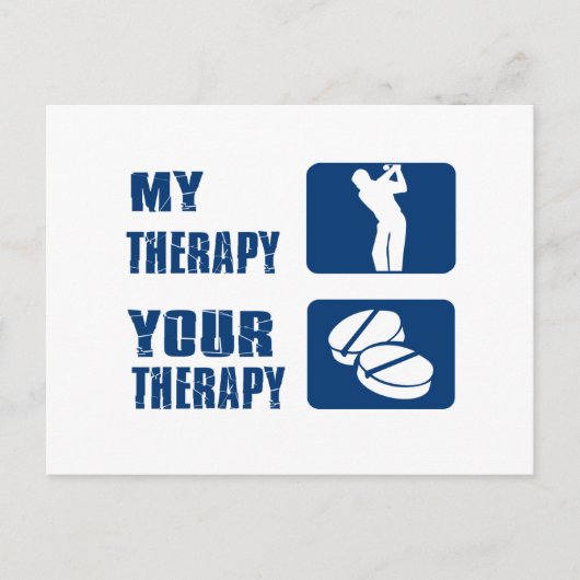 Golftherapie Postkarte (Vorderseite)