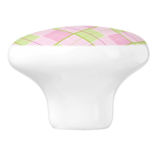 Golftöner Diamant gemusterter karierter Griff (Seitenansicht)