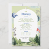 Golftour Geburtstagswochenende Ausflug Einladung (Rückseite)