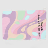 Golftücher glücklich farbenfrohe Pastelle Golfhandtuch (Horizontal)