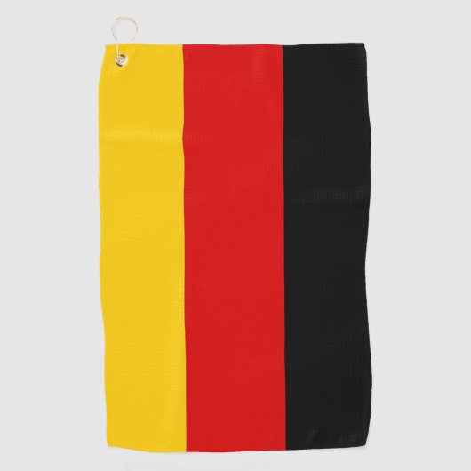 Golftücher mit der Flagge Deutschlands Golfhandtuch (Vorderseite)