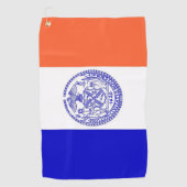 Golftücher mit der Flagge von New York City Golfhandtuch (Vorderseite)