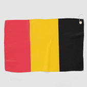 Golftücher mit Flagge Belgiens Golfhandtuch (Horizontal)