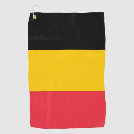 Golftücher mit Flagge Belgiens Golfhandtuch (Vorderseite)