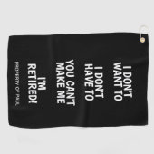 Golftücher mit individuelle Name für die ganze Fam Golfhandtuch (Horizontal)