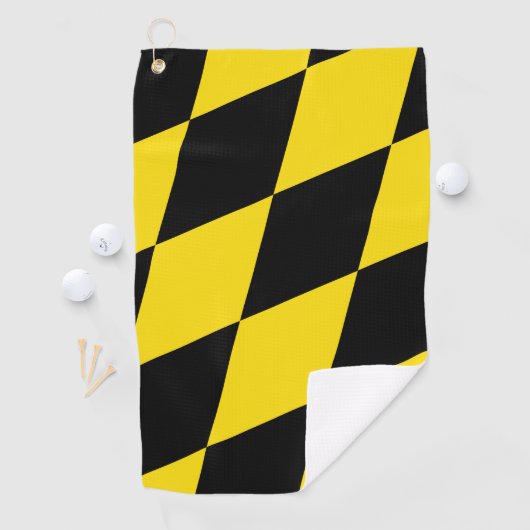 Golftücher mit Münchner Flagge Golfhandtuch (Insitu)