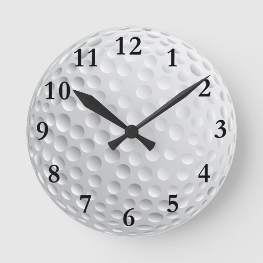 Golftuhr Runde Wanduhr (Vorderseite)