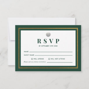 Golfturnier-Antwortkarte RSVP Karte