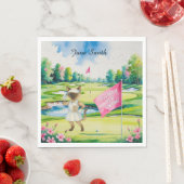 Golfturnier der Frau für die siamesische Katze Gol Serviette (Beispiel)