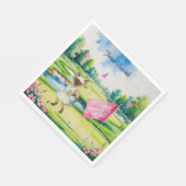 Golfturnier der Frau für die siamesische Katze Gol Serviette (Ecke)