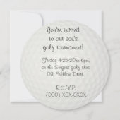 Golfturnier Einladung (Vorderseite)