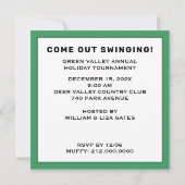 Golfturnier Einladungen (Rückseite)