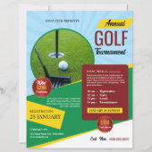 Golfturnier Flyer Vorlage (Vorderseite)