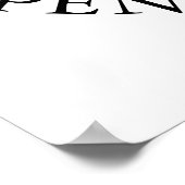 Golfturnier-Klassik-Event-Schild Poster (Ecke)