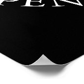 Golfturnier-Klassik-Event-Schild Poster (Ecke)