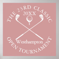 Golfturnier Klassisches Ereignis Dusty Rose Rosa S