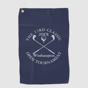Golfturnier Klassisches Ereignis Navy Blau Golfhandtuch