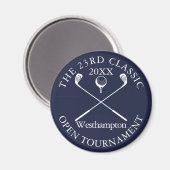 Golfturnier Klassisches Ereignis Navy Blau Magnet (Vorderseite/Rückseite)