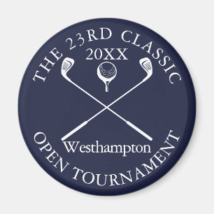 Golfturnier Klassisches Ereignis Navy Blau Magnet