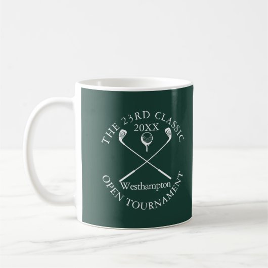 Golfturnier Klassisches Ereignis Smaragdgrün Kaffeetasse (Links)