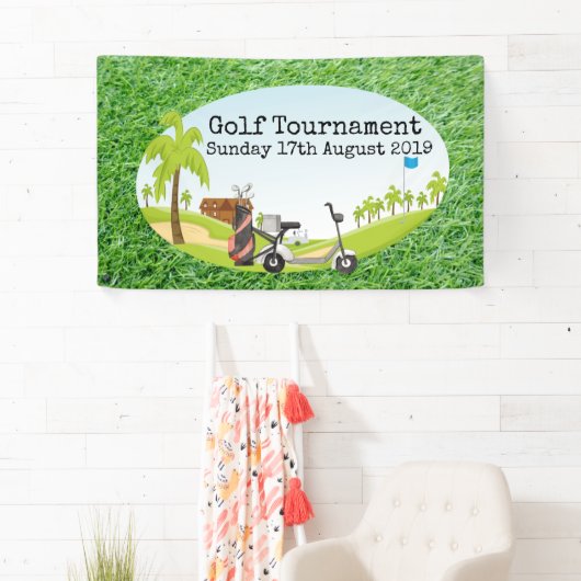 Golfturnier mit Golfplatz Gras   Banner (Insitu)
