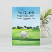 Golfturnier Save the Date (Stehend Vorderseite)