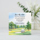 Golfturnier Save the Date Ankündigung (Stehend Vorderseite)