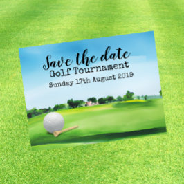Golfturnier Save the Date Ankündigungspostkarte