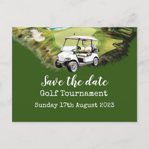 Golfturnier Save the Date Ankündigungspostkarte