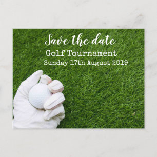 Golfturnier Save the Date Ankündigungspostkarte