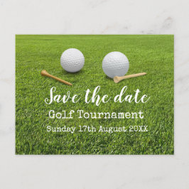 Golfturnier Save the Date auf Grün Ankündigungspostkarte