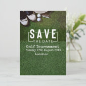 Golfturnier Save the Date auf Grün Einladung (Stehend Vorderseite)