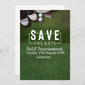 Golfturnier Save the Date auf Grün Einladung (Vorne/Hinten)