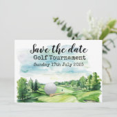 Golfturnier Save the Date Einladung (Stehend Vorderseite)