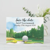 Golfturnier Save the Date Einladung (Stehend Vorderseite)