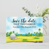 Golfturnier Save the Date Einladung (Stehend Vorderseite)