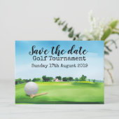 Golfturnier Save the Date Einladung (Stehend Vorderseite)