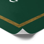 Golfturnier-Willkommensschild Poster (Ecke)