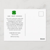 Golfturnier zum St. Patrick's Day Postkarte (Rückseite)