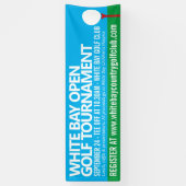 Golfturniergolfspiel Einfache grafische Veranstalt Banner (Vertikal)