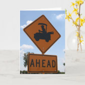 Golfüberfahrt Karte (Gelbe Blume)