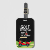Golfunterricht für Golfer-Zuhause-Dekoration lusti Gepäckanhänger (Vorderseite Vertikal)