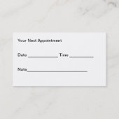 Golfunterricht Termine Visitenkarten Visitenkarte (Rückseite)