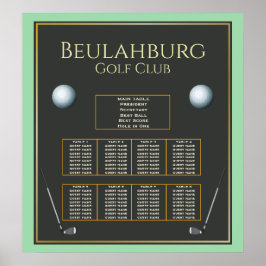 Golfurlaub für jedes Farbfeld-Plakat Poster