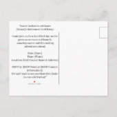 Golfurlaub für Siameser Katzen Einladung (Rückseite)