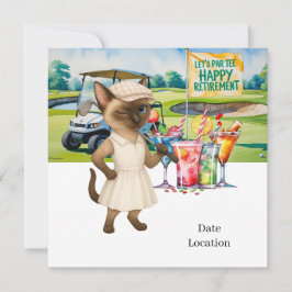 Golfurlaub für Siameser Katzen Einladung