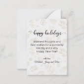 Golfurlaub, Goldenes Foto Mitteilungskarte (Rückseite)