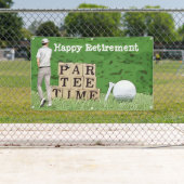 Golfurlaub mit Ball par tee Time on green Banner (Insitu)